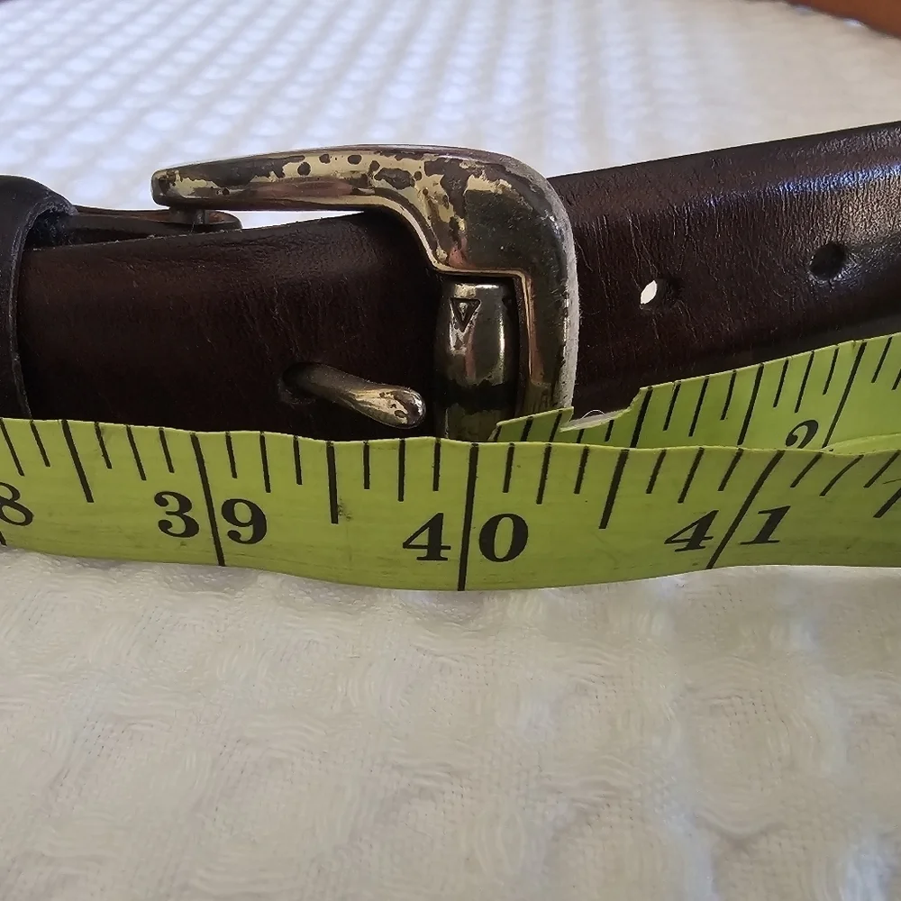 Martin Dingman Vintage Genuine Tanned Leather Belt Size 36